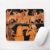 Oud-Griekse Battle Rood-figuur aardewerk Klassiek Muismat (Met muis)