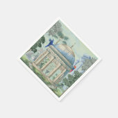 Oud-Griekse tempeltuin ara pixie groen Servet (Hoek)