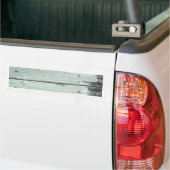 oud grijs hout bumpersticker (Op Truck)