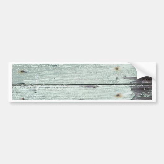 oud grijs hout bumpersticker (Voorkant)
