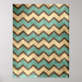 oud grijs papier, effect chevron zigzag poster (Voorkant)