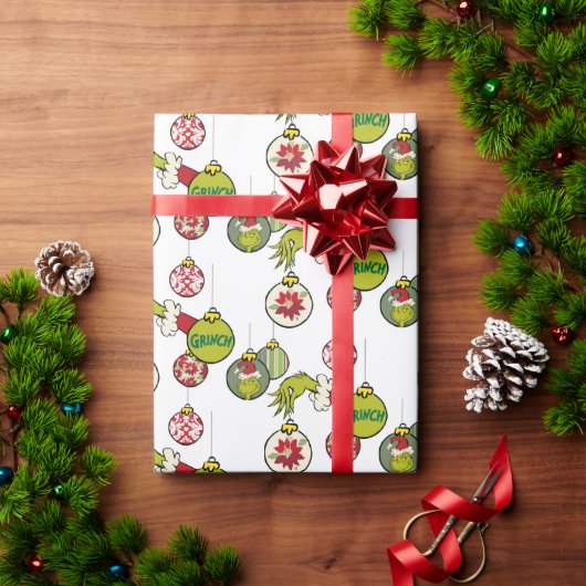 Oud Grinch Ornament Patroon Cadeaupapier (Feestdagen Geschenken)
