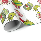 Oud Grinch Ornament Patroon Cadeaupapier (Rol Hoek)