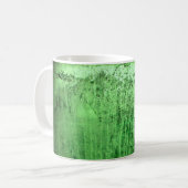 Oud groen venster 's nachts koffiemok (Voorkant links)