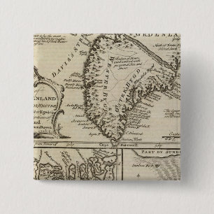 Oud-Groenland Vierkante Button 5,1 Cm