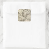 Oud-Groenland Vierkante Sticker (Tas)