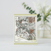 Oud Grondgebied 1887 van de Kaart van Arizona (Staand voorkant)