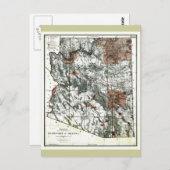 Oud Grondgebied 1887 van de Kaart van Arizona (Voorkant / Achterkant)