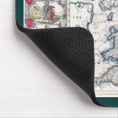  Oud Groot-Brittannië Kaart Geschiedenis-liefhebbe Muismat (Hoek)