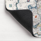  Oud Groot-Brittannië Kaart Geschiedenis-liefhebbe Muismat (Hoek)