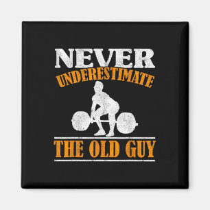 Oud Guy Bodybuilding Opa Gym Opa Opa Weeg Magneet