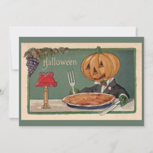 oud-halloween aanpasbare kunst feestdagenkaart (Voorkant)