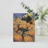 OUD Halloween Briefkaart, Retro Witchery Briefkaart (Staand voorkant)