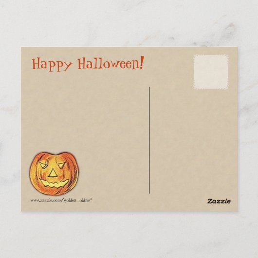 OUD Halloween Briefkaart, Retro Witchery Briefkaart (Achterkant)
