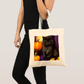Oud Halloween Kitten Tote Bag (Voorkant (product))