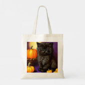 Oud Halloween Kitten Tote Bag (Achterkant)