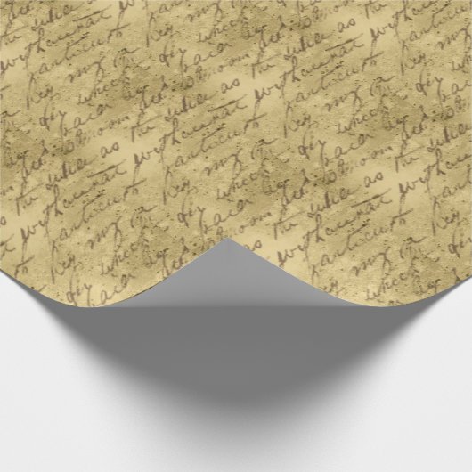 Oud  handschrift inpakpapier (Hoek)