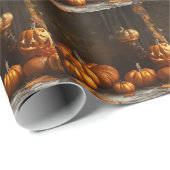 Oud Happy Halloween Home Collectie Cadeaupapier (Rol Hoek)