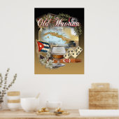 oud havanna poster (Keuken)