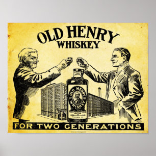  oud Henry Whiskey-Poster Poster