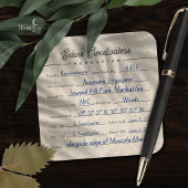 Oud Herbarium Oud Papier Specimen Label 