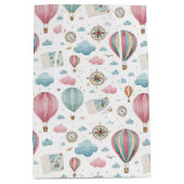 Oud hete luchtballonpatroon (1) medium cadeauzakje (Voorkant)