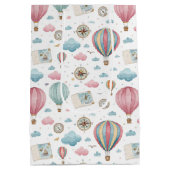 Oud hete luchtballonpatroon (1) medium cadeauzakje (Achterkant)
