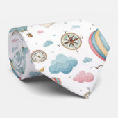 Oud hete luchtballonpatroon (1) stropdas (Opgerold)