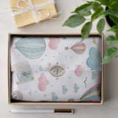 Oud hete luchtballonpatroon (1) tissuepapier (Geschenk)