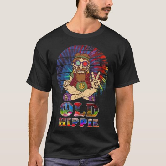 Oud Hippie PEACEFUL EASY FEELING T-shirt (Voorkant)