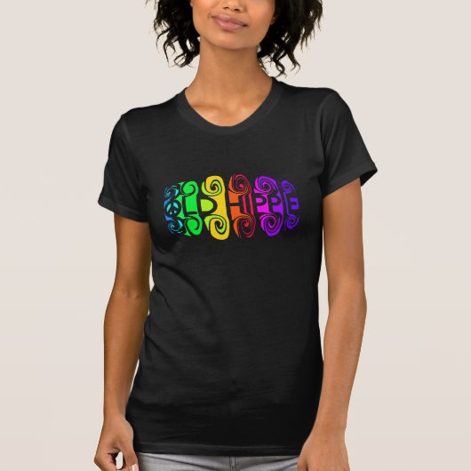 OUD HIPPIE-shirt - kies stijl en kleur T-shirt (Voorkant)