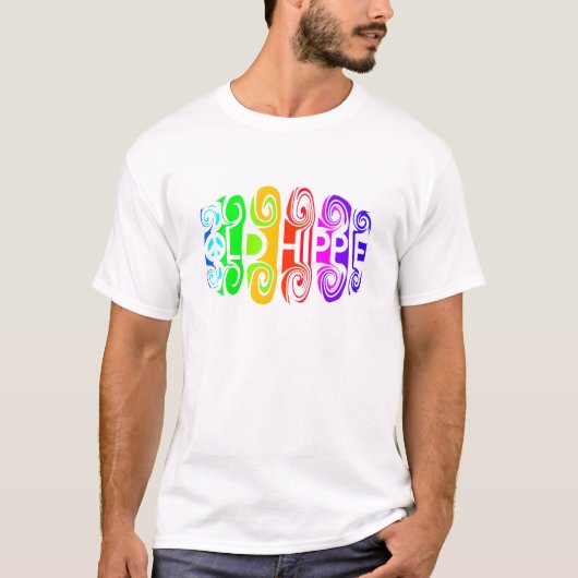 OUD HIPPIE-shirt - kies stijl en kleur T-shirt (Voorkant)
