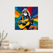 Oud Hippy Poster (Keuken)
