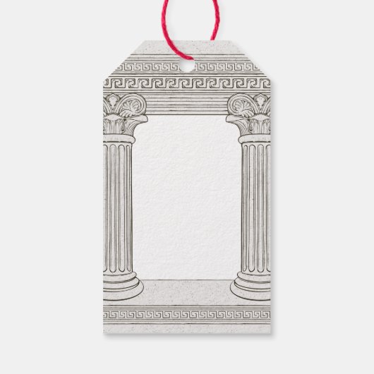 Oud-historisch themafeest cadeaulabel (Achterkant)