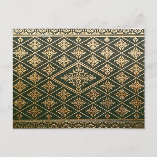 Oud Hoesje van leder Green en Gold Briefkaart (Voorkant)