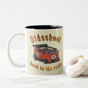Oud-Hollandse Auto Koffiemok Vintage Stijl Tweekleurige Koffiemok