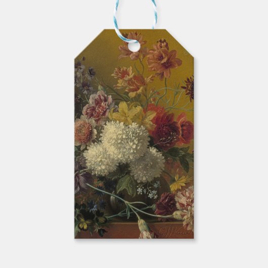 Oud-Hollandse Meester Bloemstuk Georgius van Os 18 Cadeaulabel (Voorkant)