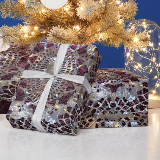 Oud Hollywood Chic Elegant Amythesa-omslagpapier Cadeaupapier (Feestdagen)