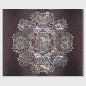 Oud Hollywood Chic Elegant Amythesa-omslagpapier Cadeaupapier (Vlak)