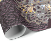 Oud Hollywood Chic Elegant Amythesa-omslagpapier Cadeaupapier (Rol Hoek)