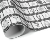 Oud Hollywood Film Wrapping Paper Cadeaupapier (Rol Hoek)
