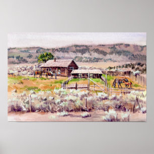 OUD HOMESTEAD DOOR SHARON SHARPE POSTER
