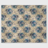 Oud honingbijpatroon  cadeaupapier (Vlak)
