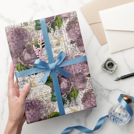 Oud honingbijpatroon  cadeaupapier (Geschenken)