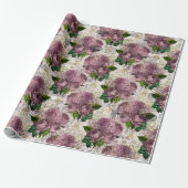 Oud honingbijpatroon  cadeaupapier (Uitgerold)