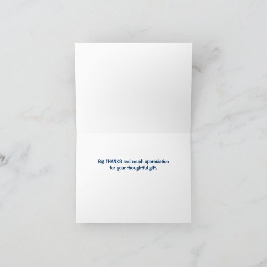 Oud Honkbal Bedankkaart (Binnen)