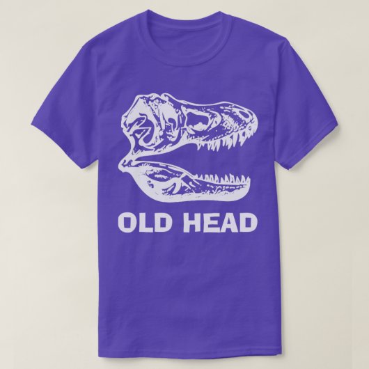 Oud hoofd Dinosaur T-shirt (Design voorkant)