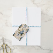 Oud Hortensia Boeket Patroon Cadeaulabel (Met Touw)