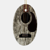 Oud hout Akoestische gitaar Keramisch Ornament (Rechts)