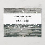  oud hout Bewaar de datum Aankondigingskaart (Voorkant)